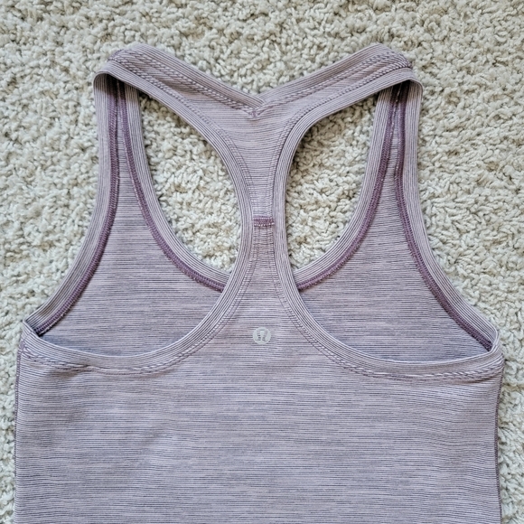 Lululemon Lilac Striped Racerback Crop Tank - Picture 7 of 8